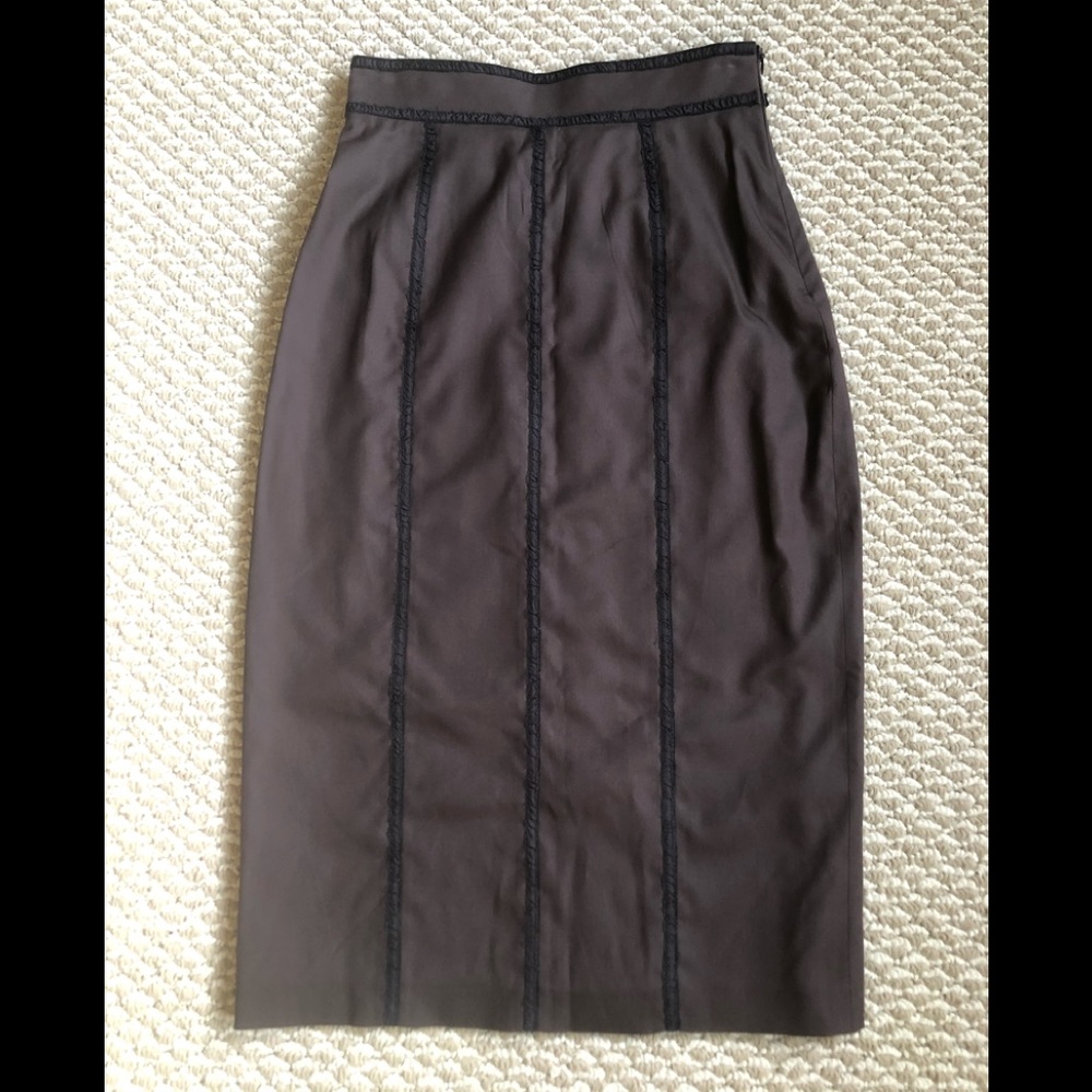 Cher Michel Klein silk blend skirt